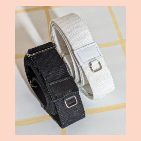 Godot-San maroquinerie sangle simple en coton, réglable, mousquetons à chaque extrémité. compatible avec les sacs de la boutique, et tous tes accessoires qui présentent un anneau !